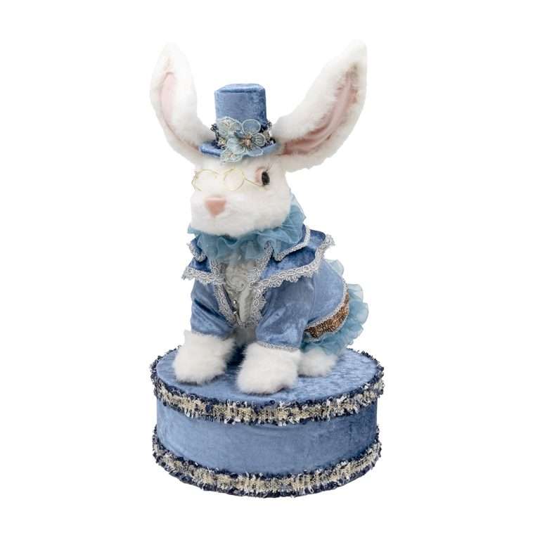 Coniglio “Celeste Sogno Couture” H33cm