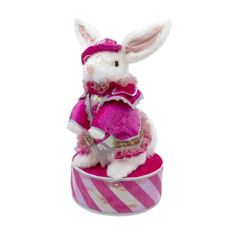 Coniglio “Rosa Incanto Couture” H35cm