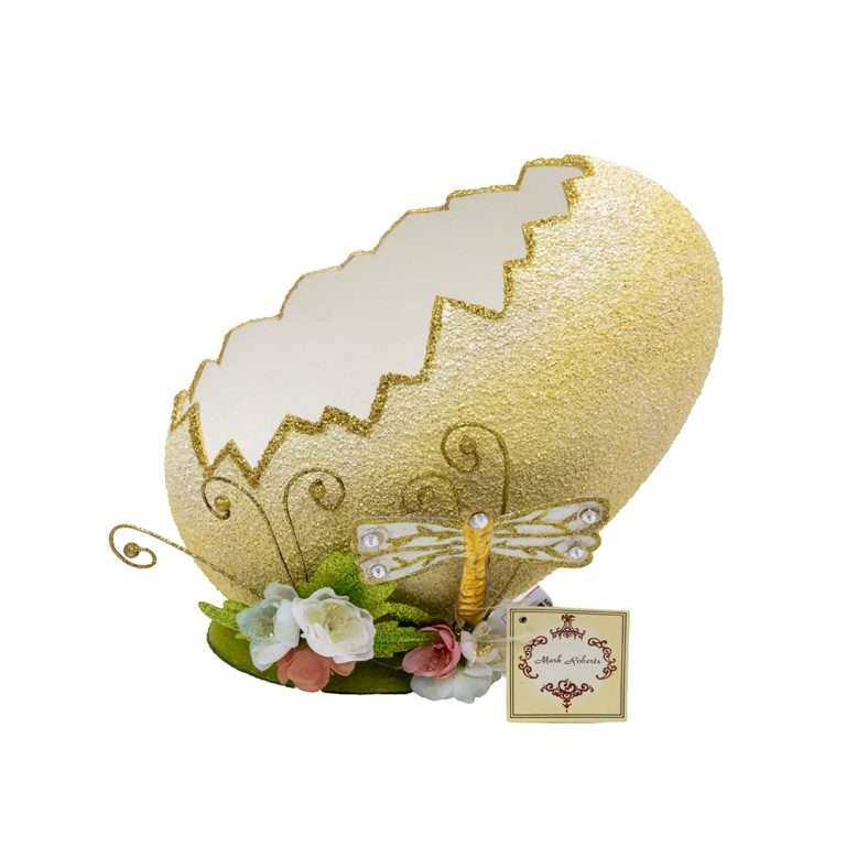 Uovo Decorativo “Golden Easter Elegance”