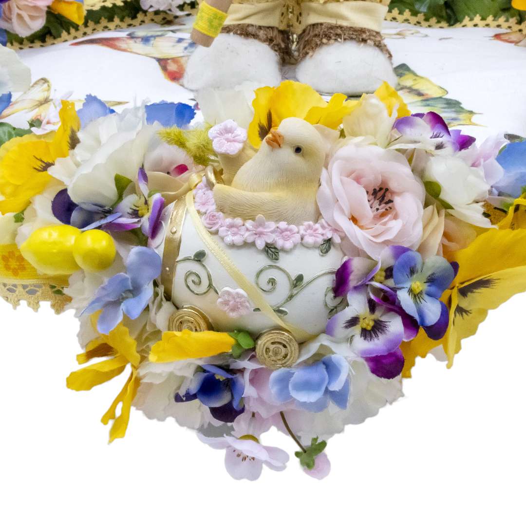 "Centrotavola Yellow Rabbit" D60 H16 CM - immagine 3