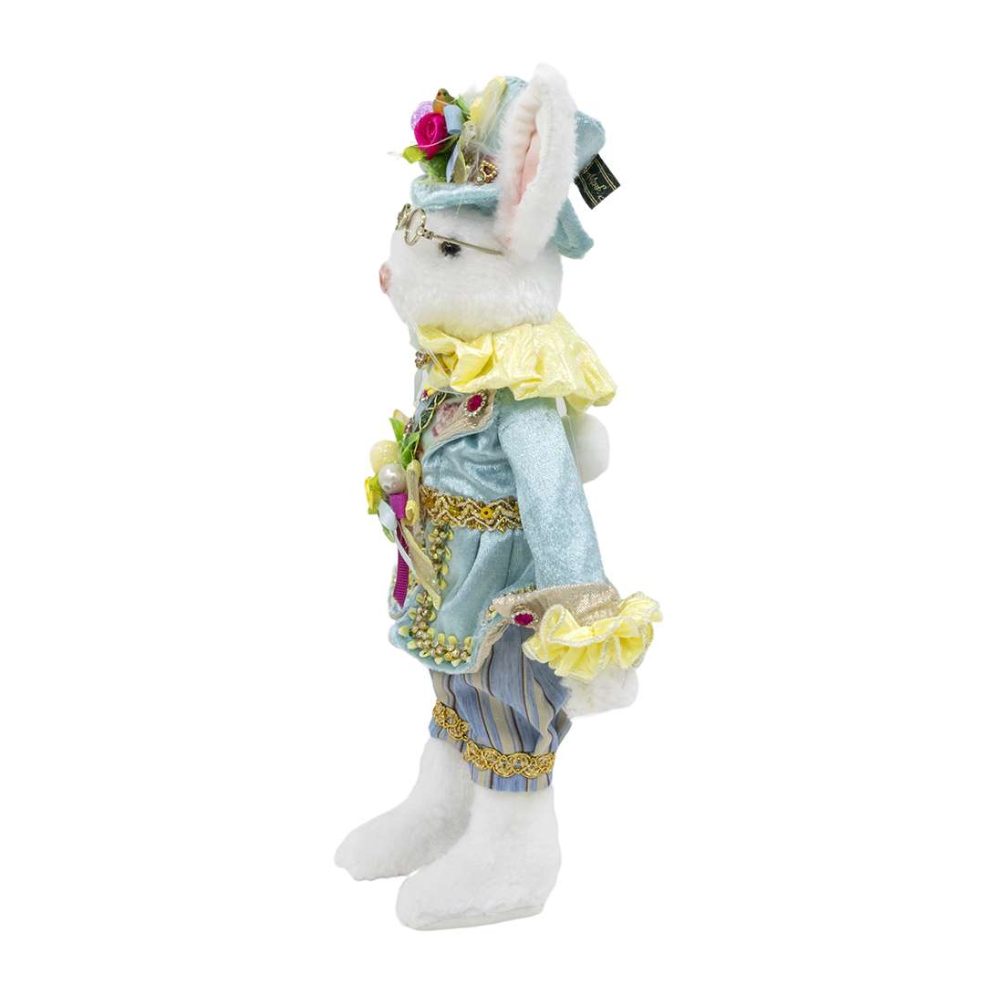 "Mr Coniglio Pasquale Celeste" H36CM - immagine 3