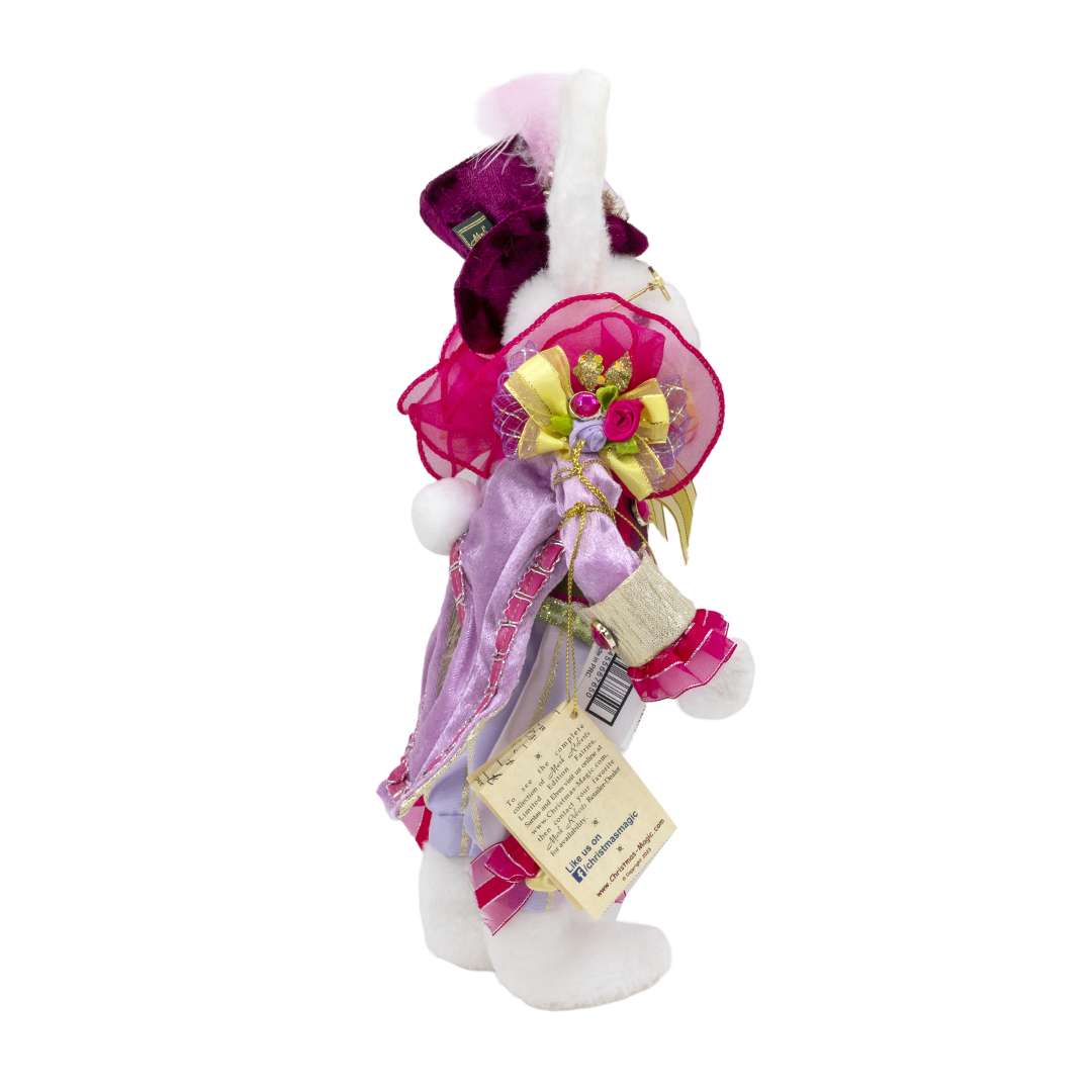 "Mr Coniglio Pasquale Rosa e Giallo" H33 CM - immagine 3