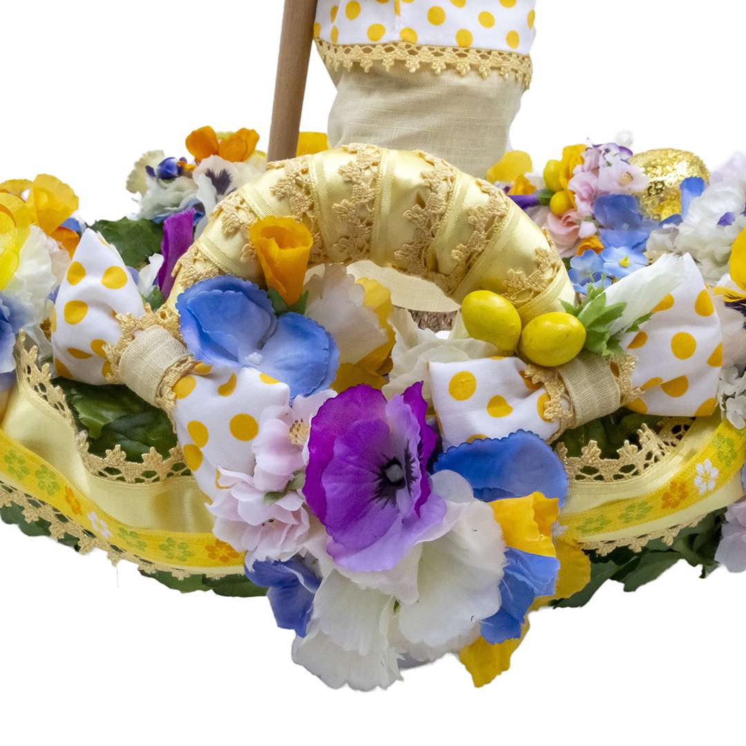 "Centrotavola Yellow Rabbit" D60 H16 CM - immagine 4