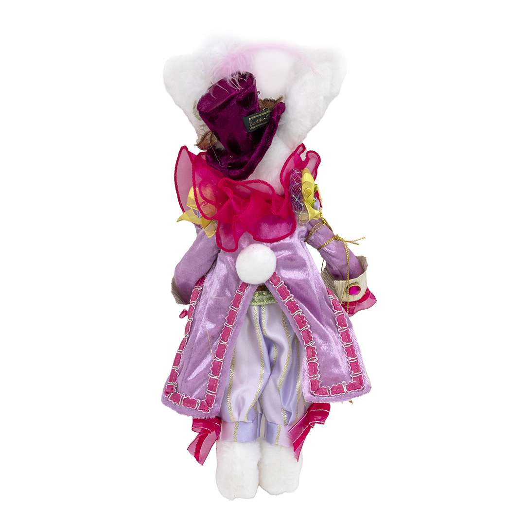 "Mr Coniglio Pasquale Rosa e Giallo" H33 CM - immagine 4