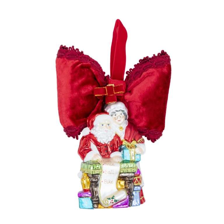 "Decorazione Mamma e Babbo Natale" L16 H18 CM
