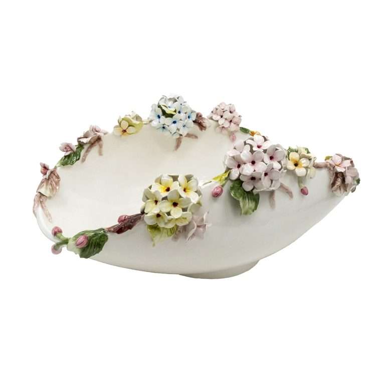 "Ciotola c/Ortensie Rosa e Celeste" L55XP43XH23 CM