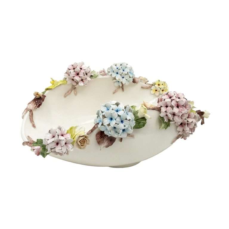 “Ciotola c/Ortensie Rosa e Celeste” L45XP35XH20 CM