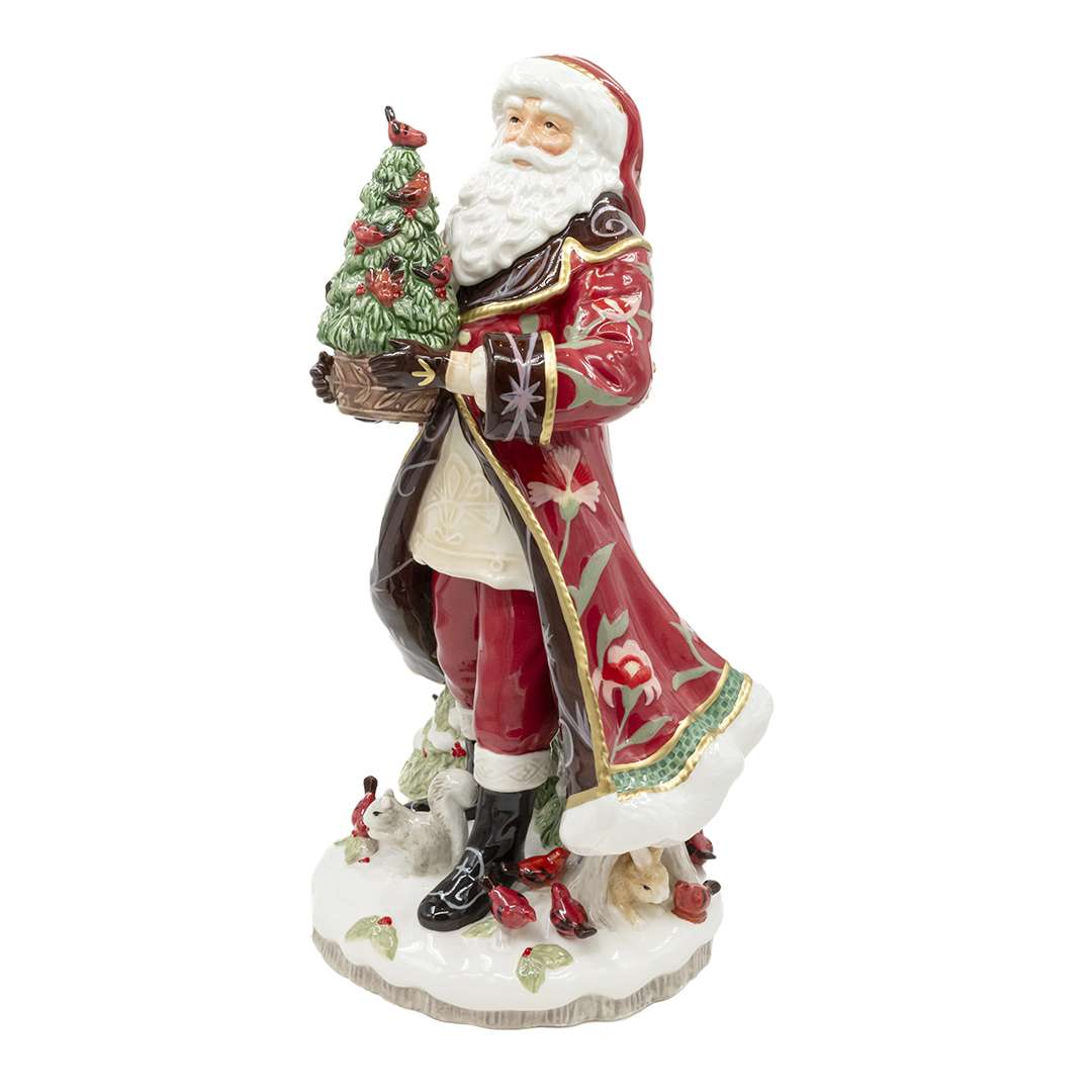 "Babbo Tradizionale Rosso e Bordeaux" H50 CM - immagine 3