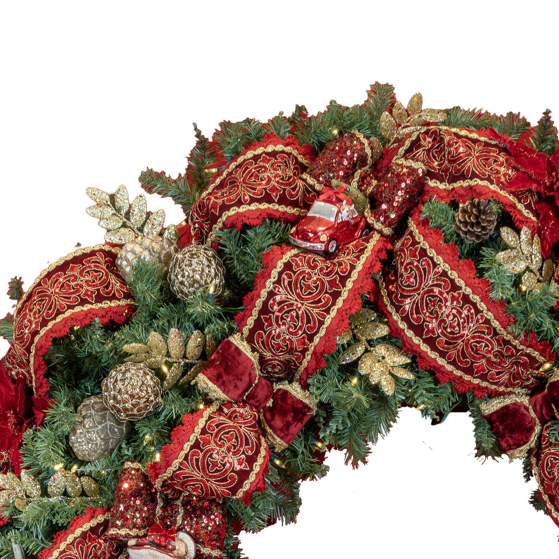 "Maxi Ghirlanda Natalizia “Luxury Forest” D150 CM 400 LED" - immagine 3