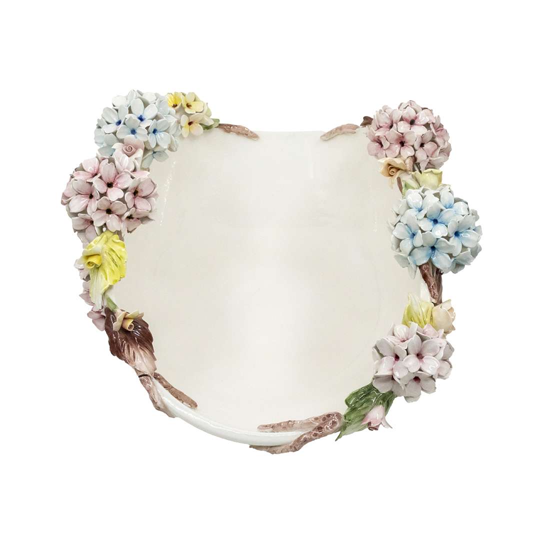 “Ciotola c/Ortensie Rosa e Celeste” L45XP35XH20 CM - immagine 3