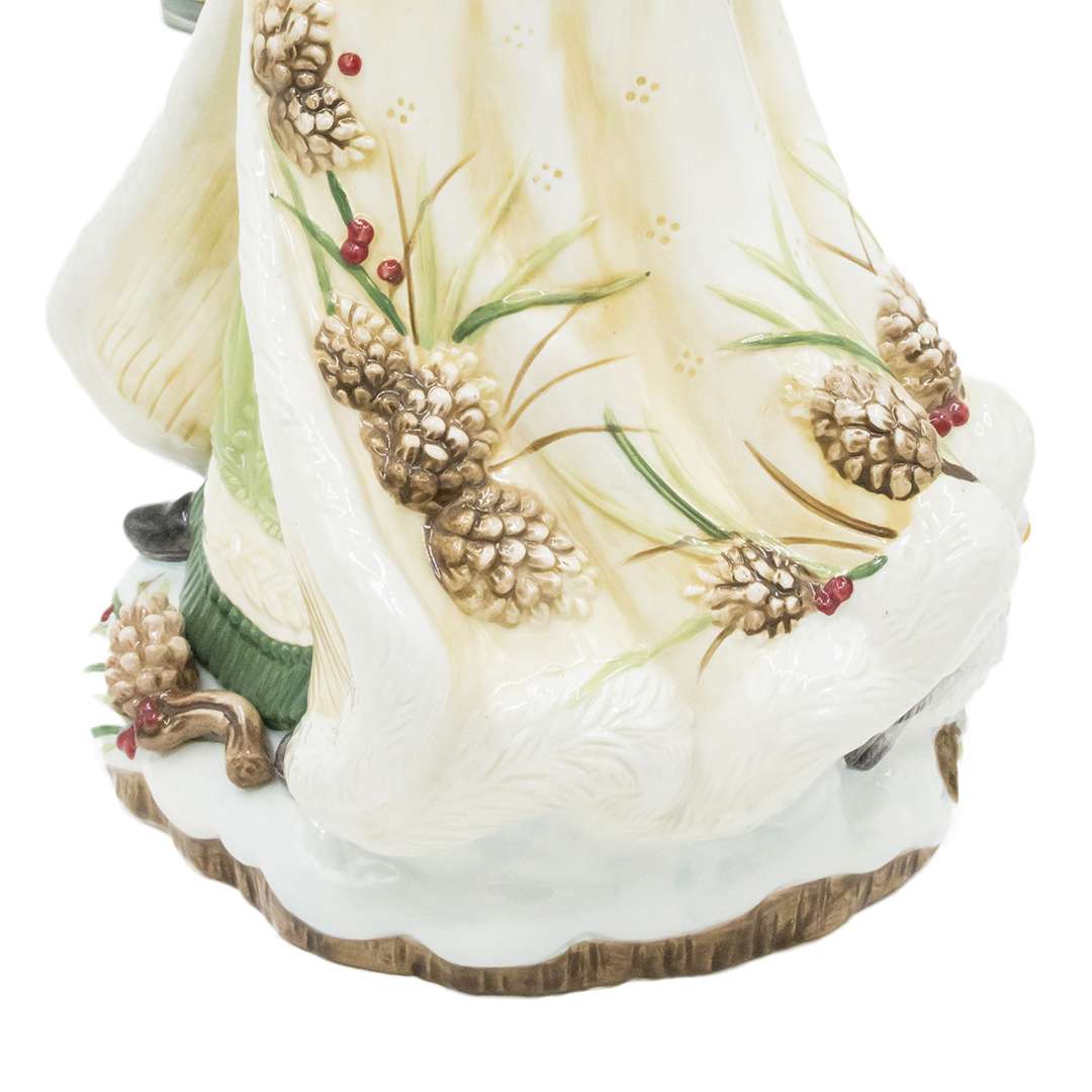 "Babbo Montagna C/Inserti di Pigna – Beige, Verde e Marrone" H50 CM - immagine 4