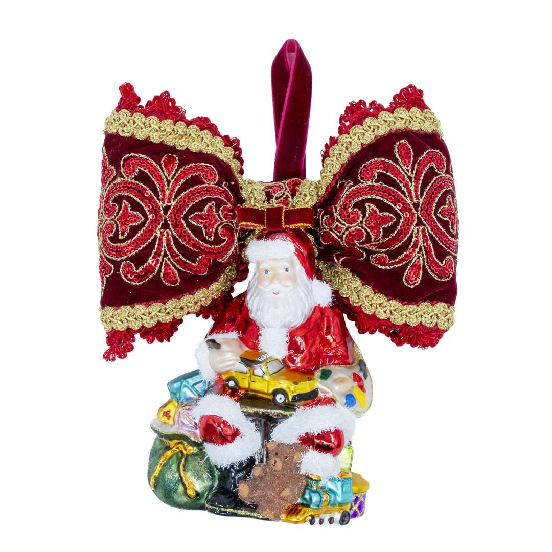 "Decorazione Babbo Natale c/Giochi" H25X19 CM