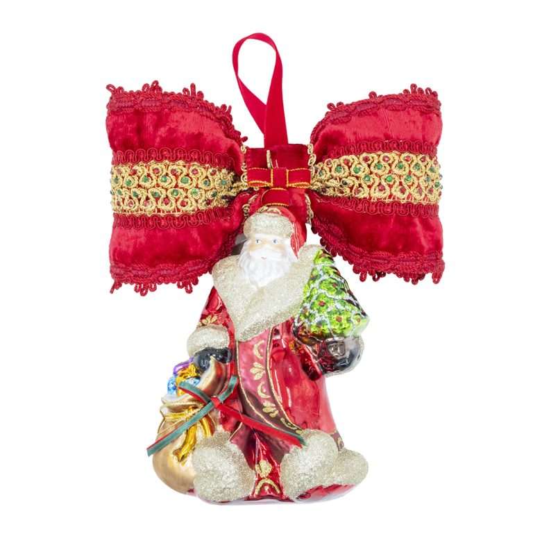 "Decorazioni Babbo Natale con Albero e Sacco" H24X21 CM