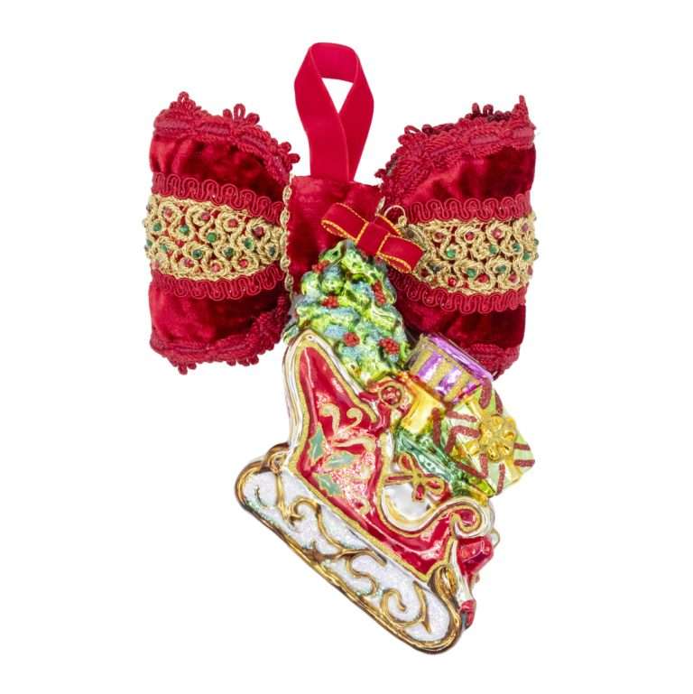 "Decorazione Slitta con Doni" H21X16 CM