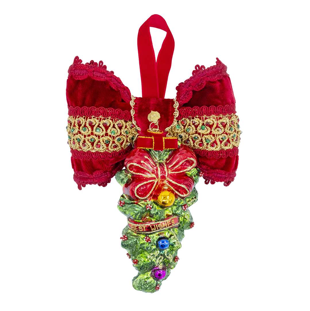 "Decorazione Ghirlanda con Festoni" H23X16 CM