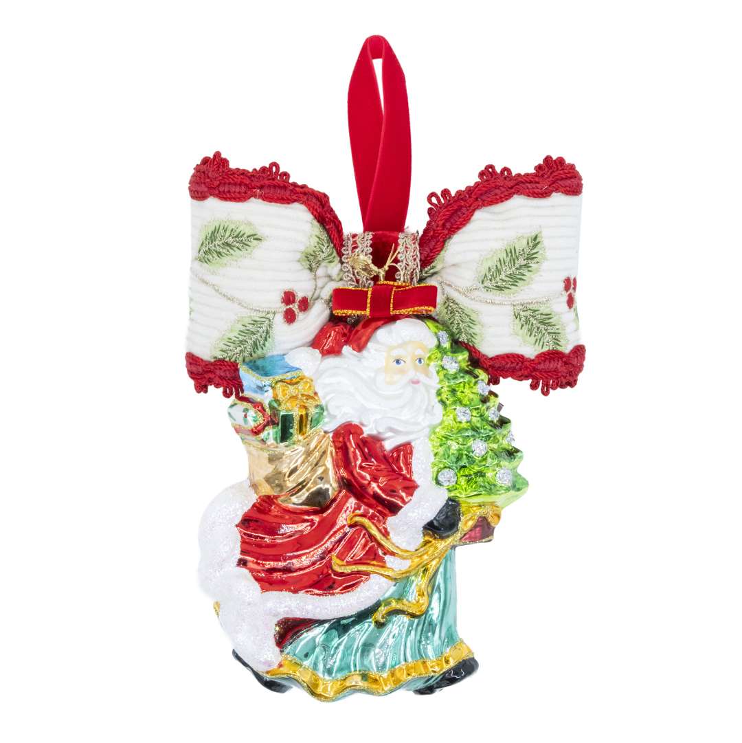 "Flying Santa Claus Decoration H23X16 CM