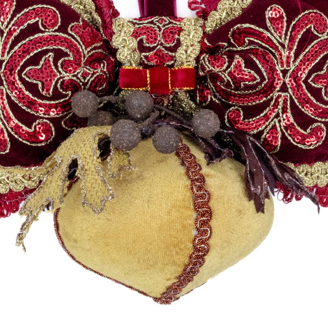 "Decorazione Sfera Fuso Beige" H22X19 CM – Image 2