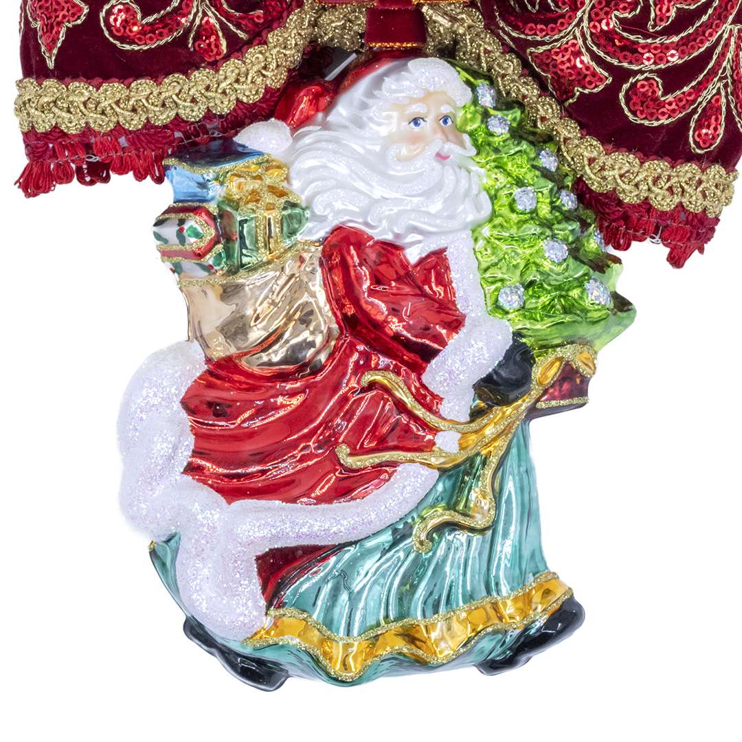 "Decorazione Babbo Natale in Volo" H25X19 CM - Image 2