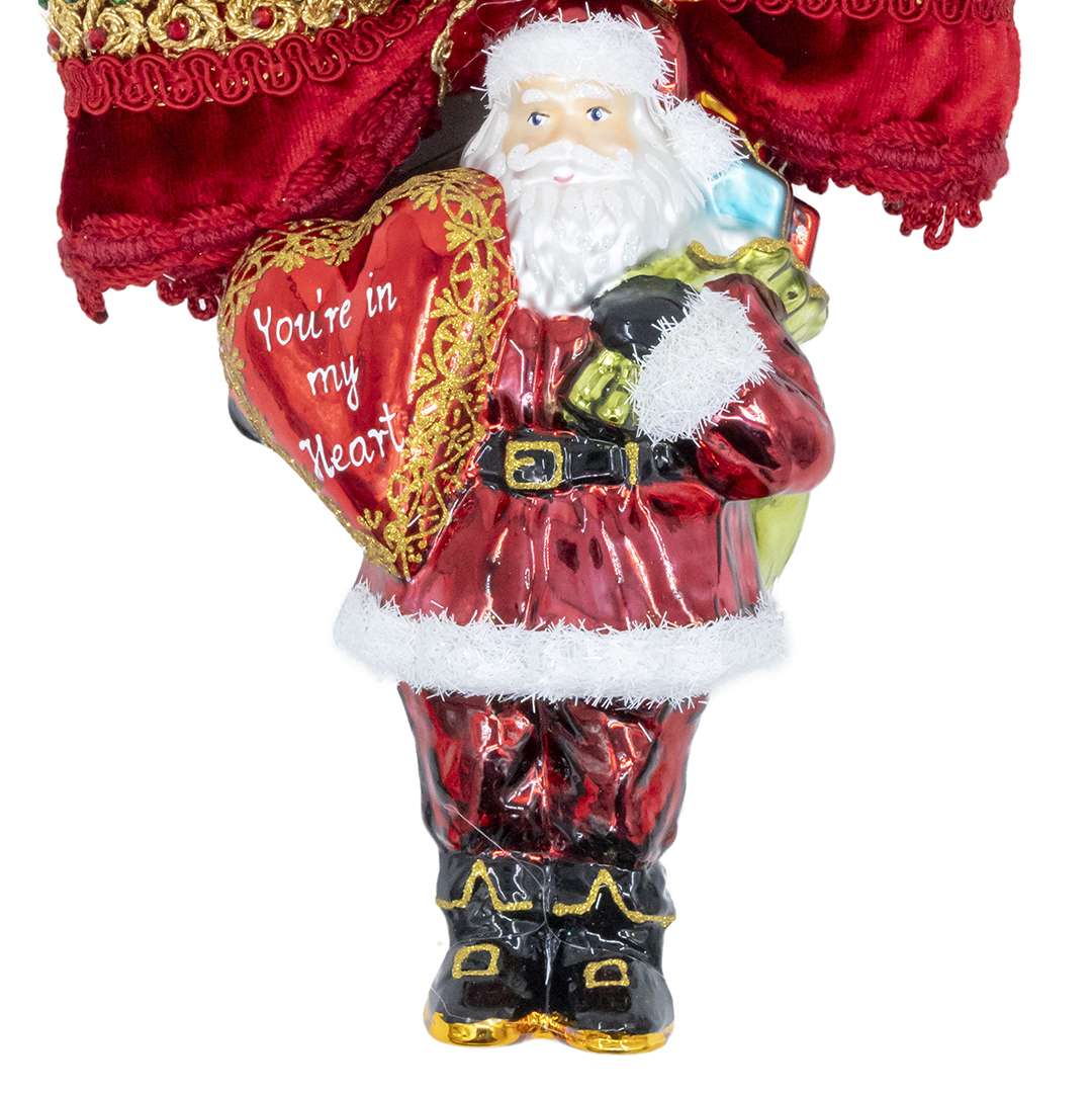 "Decorazione Babbo Natale con Cuore" H24X16 CM - Image 2