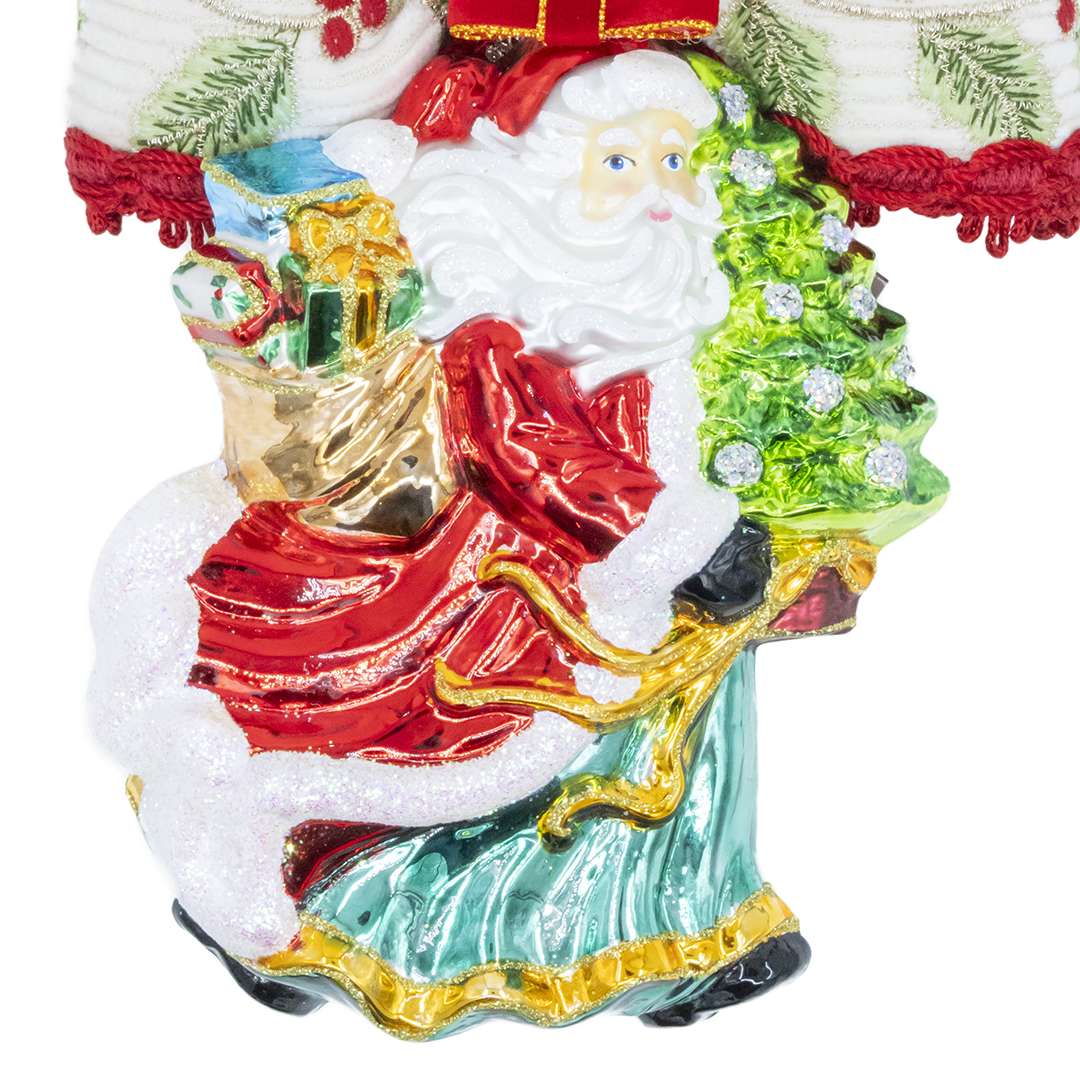 "Decorazione Babbo Natale in Volo" H23X16 CM - Image 2