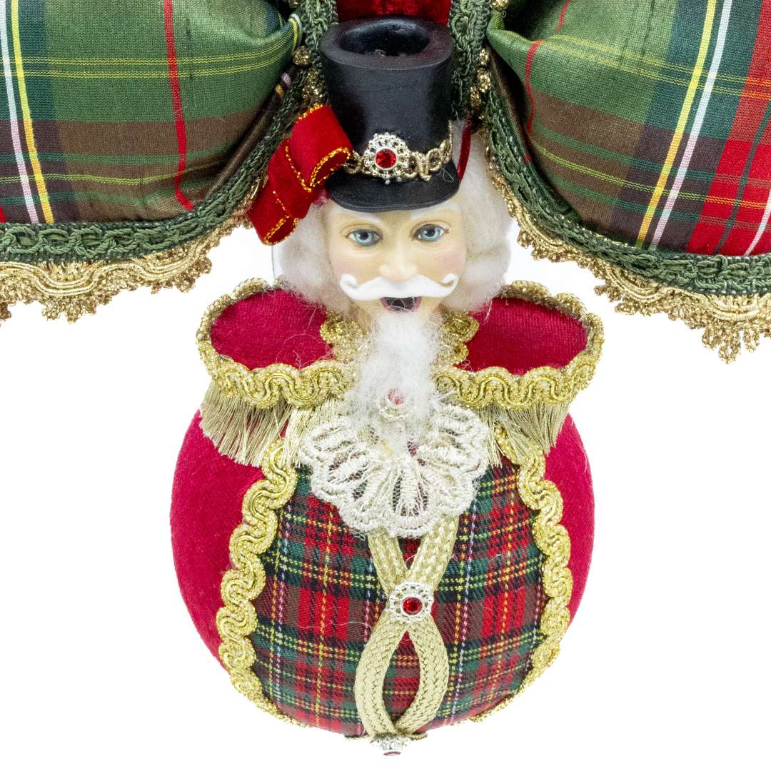 "Decorazioni Schiaccianoci su Palla Tartan" H21X20 CM - immagine 2