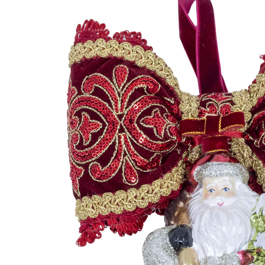 "Decorazione Babbo Natale c/Albero" H25X19 CM - immagine 3
