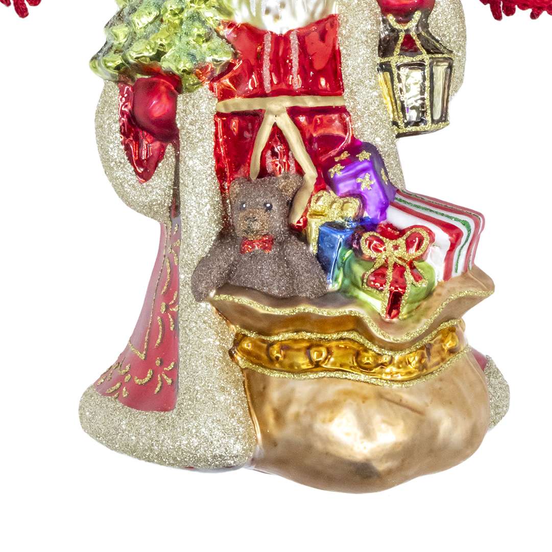 "Decorazione Babbo Natale con Sacco" H23X21 CM - Image 3