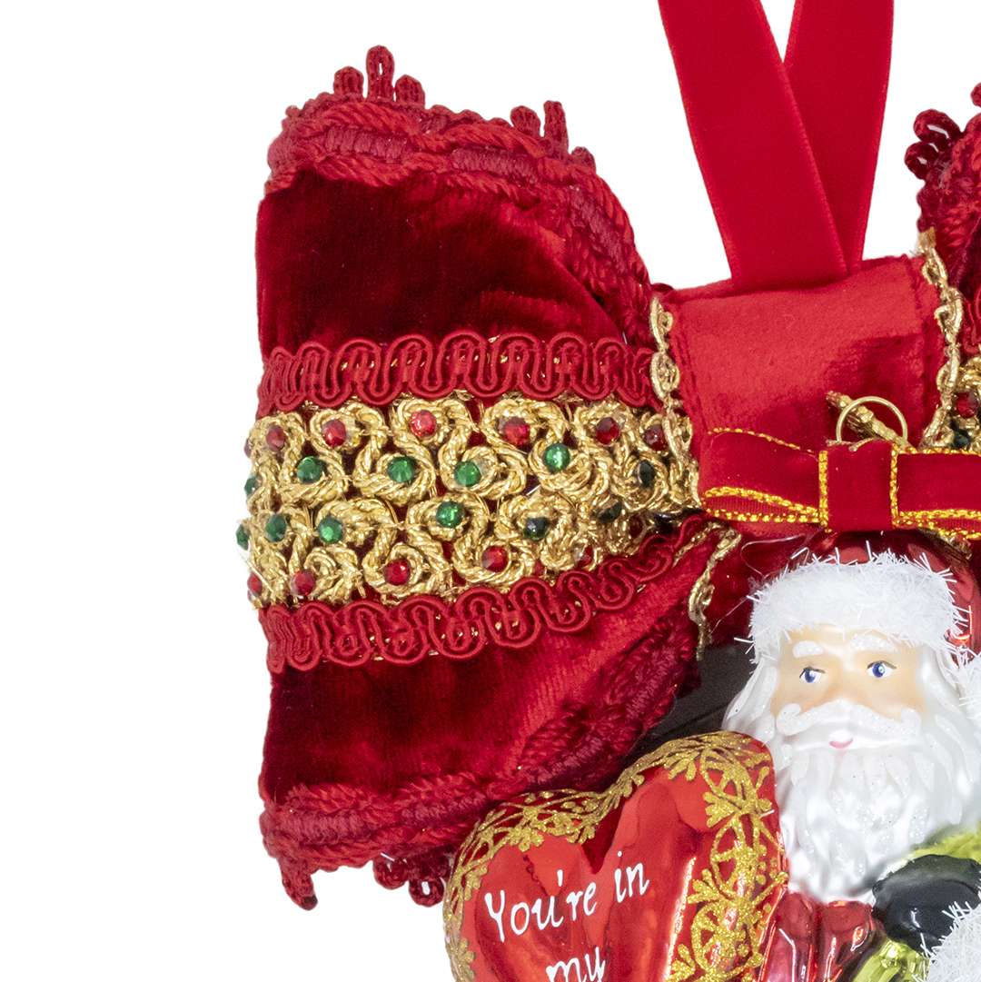 "Decorazione Babbo Natale con Cuore" H24X16 CM - Image 3