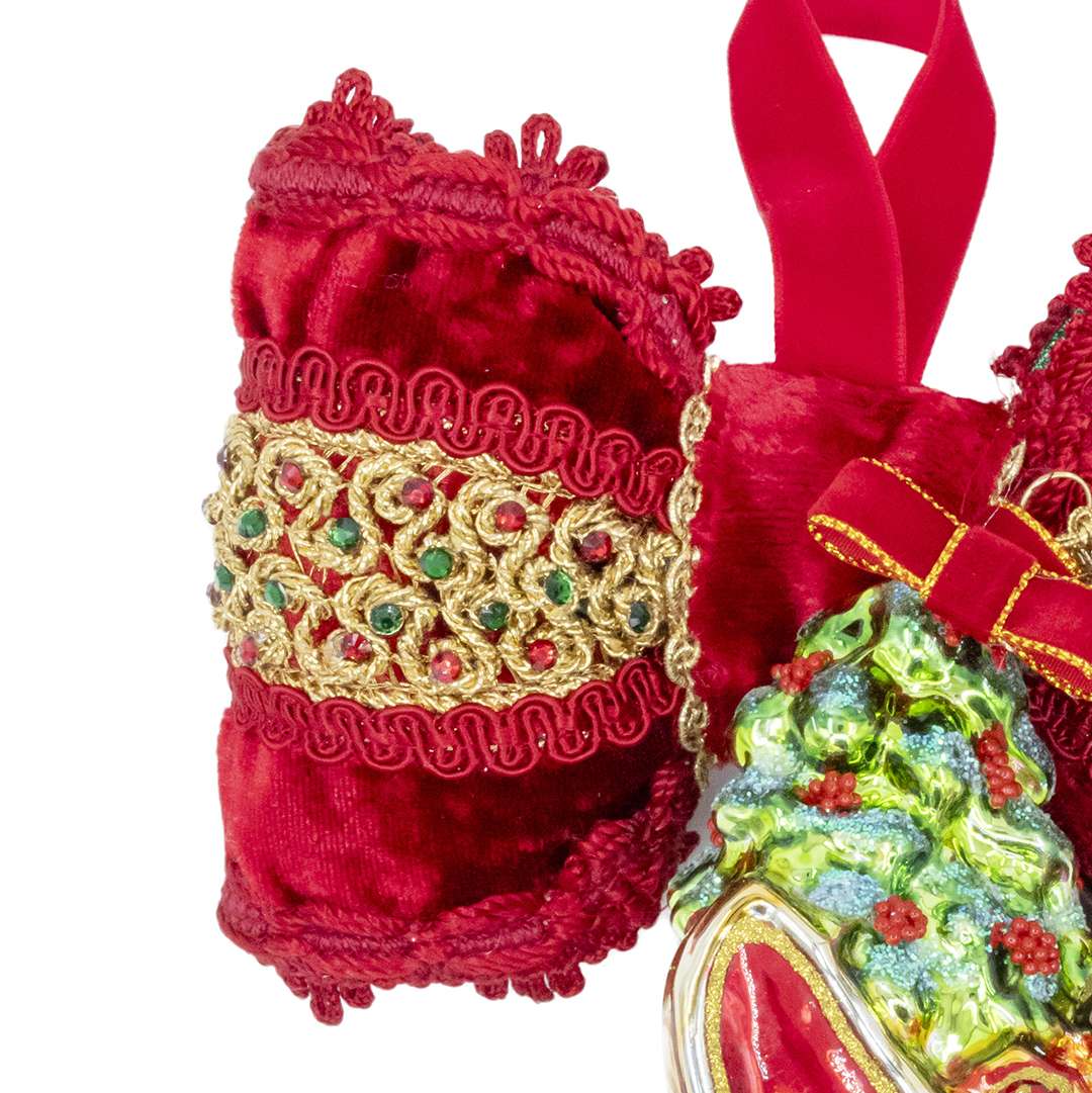 "Decorazione Slitta con Doni" H21X16 CM - immagine 3