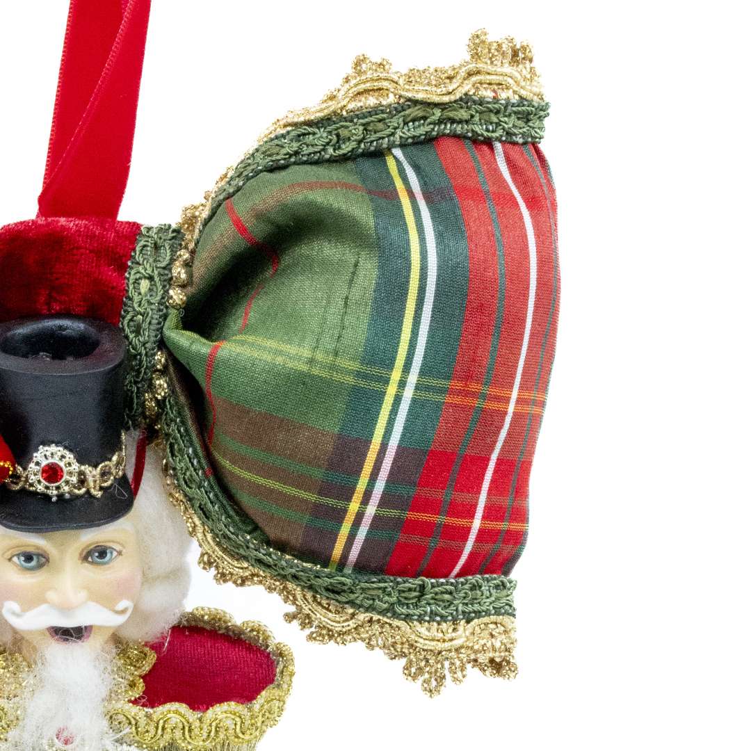 "Decorazioni Schiaccianoci su Palla Tartan" H21X20 CM - immagine 3