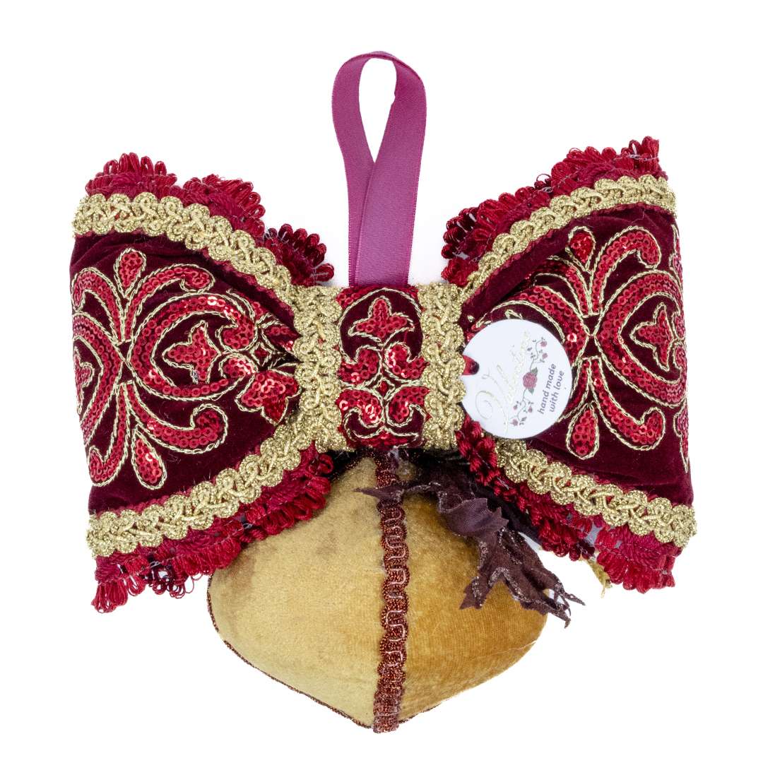 "Decorazione Sfera Fuso Beige" H22X19 CM – Image 4
