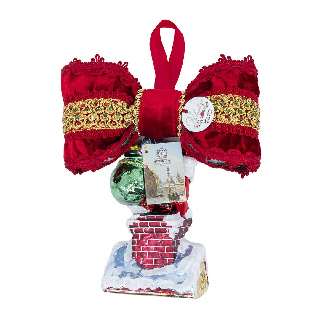 "Decorazione Babbo Natale sul Tetto" H24X21 CM - immagine 4