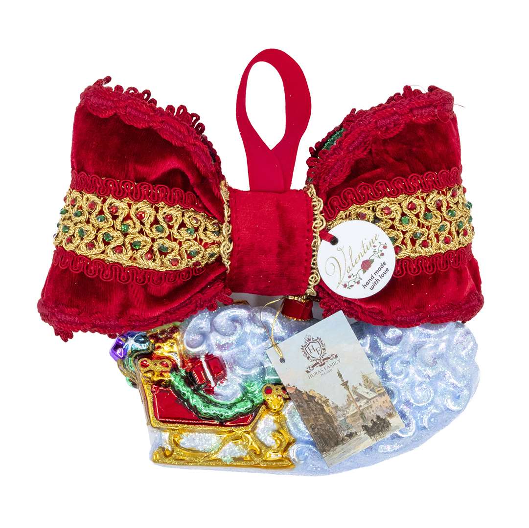 "Decorazioni Scena Slitta con Babbo Natale" H16X21 CM - Image 4