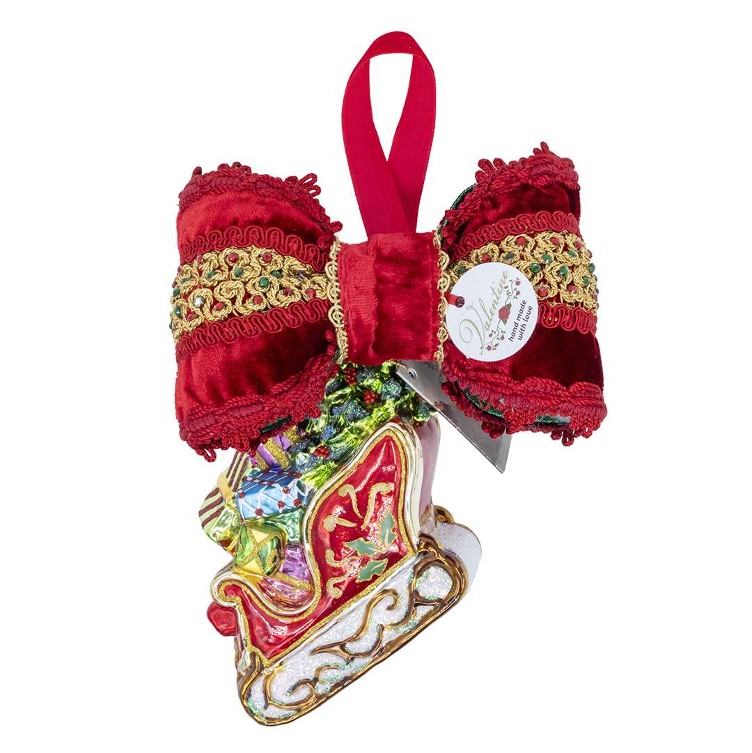 "Decorazione Slitta con Doni" H21X16 CM - immagine 4