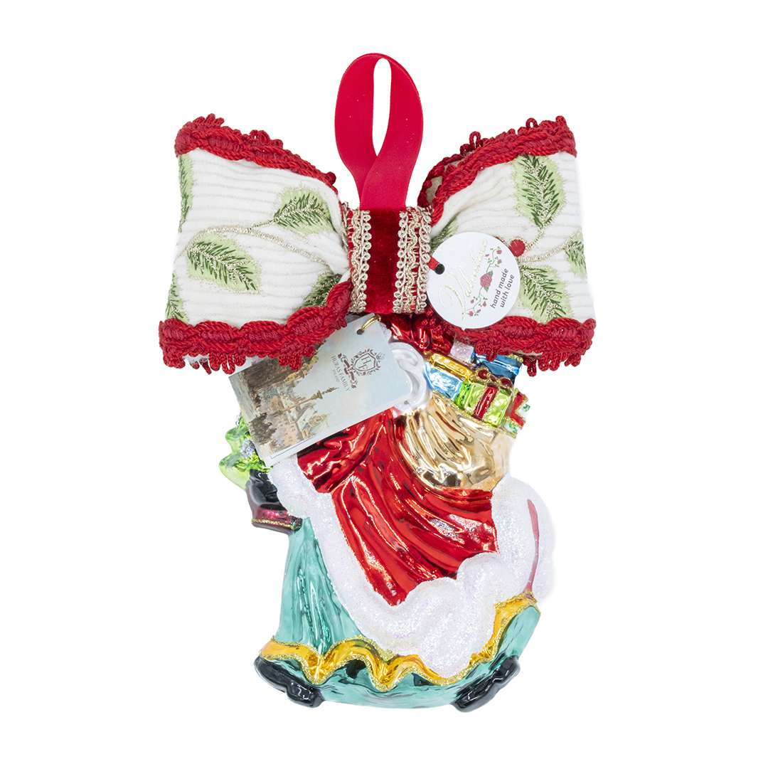 "Decorazione Babbo Natale in Volo" H23X16 CM - Image 4