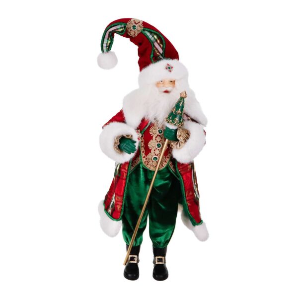 "Babbo Natale Tartan Per Festa di Famiglia" H98 CM