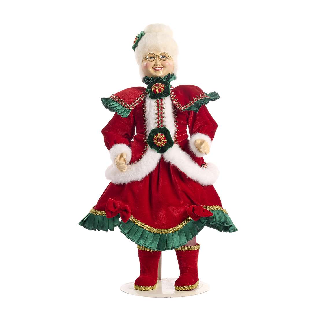 "Signora Claus "Festa di famiglia" H46 CM