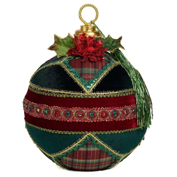 "Sfera Contenitore Per Ornamenti Senza Tempo" H31 L26 CM
