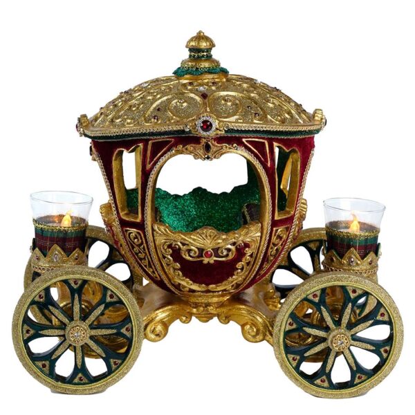 "Carrozza Senza Tempo C/Lumini" H30 L35 P20 CM