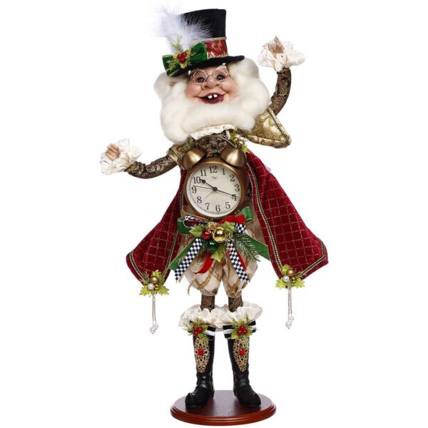 "Elfo di Natale C/Orologio" H80 CM