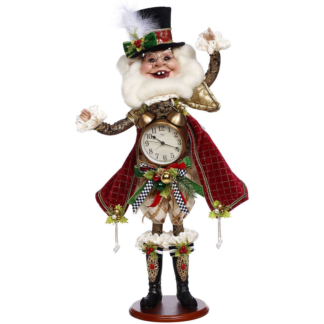 "Elfo di Natale C/Orologio" H80 CM