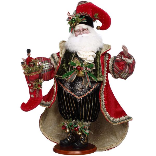 "Babbo Natale Nella Calza" H64 CM