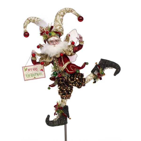 "Babbo Fatato C/Targa Merry Christmas" H40 CM