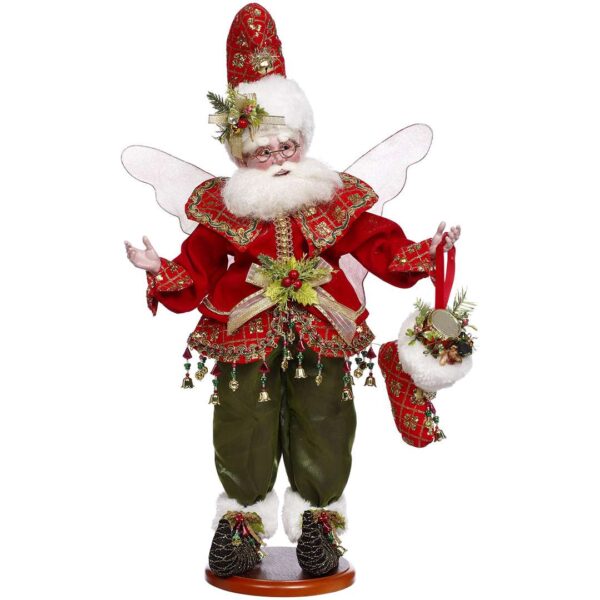"Babbo Fatato con Calza su Base" H56 CM
